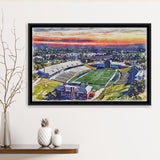 Georgia Southern Eagles Paulson Stadium Watercolor, Sport Art Prints Fan Gift, Framed Canvas Prints Wall Art Decor