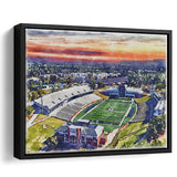 Georgia Southern Eagles Paulson Stadium Watercolor, Sport Art Prints Fan Gift, Framed Canvas Prints Wall Art Decor