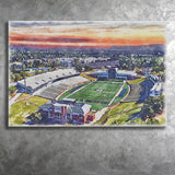 Georgia Southern Eagles Paulson Stadium Watercolor, Sport Art Prints Fan Gift, Canvas Prints Wall Art Decor