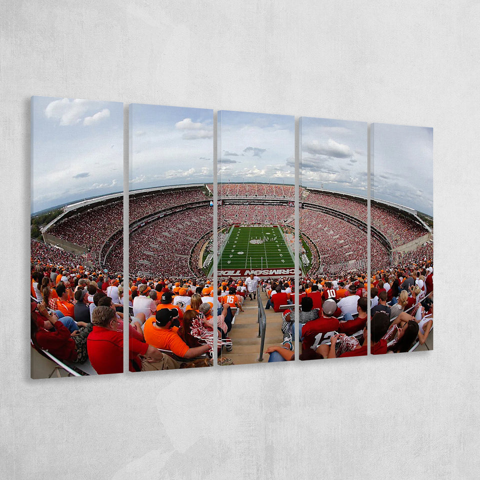 Getty Bryant Denny Stadium, Stadium Canvas, Sport Art, Gift for him, Multi Panels B, Canvas Prints Wall Art Decor