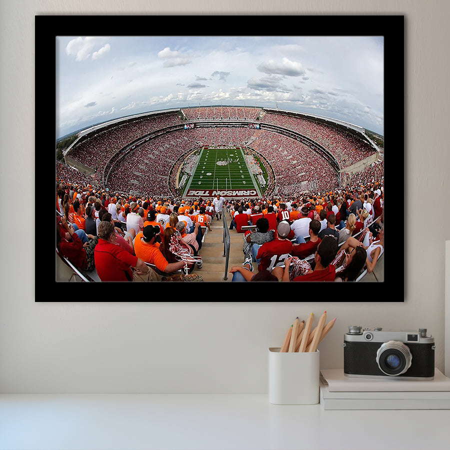 Getty Bryant Denny Stadium, Stadium Canvas, Sport Art, Gift for him, Framed Art Prints Wall Art Decor, Framed Picture