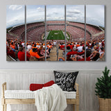 Getty Bryant Denny Stadium, Stadium Canvas, Sport Art, Gift for him, Multi Panels B, Canvas Prints Wall Art Decor