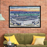 Giants Stadium MetLife Stadium Watercolor, Sport Prints Fan Gift, Framed Art Prints Wall Art Decor
