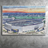 Giants Stadium MetLife Stadium Watercolor, Sport Art Prints Fan Gift, Canvas Prints Wall Art Decor