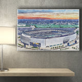 Giants Stadium MetLife Stadium Watercolor, Sport Art Prints Fan Gift, Canvas Prints Wall Art Decor