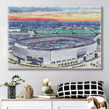 Giants Stadium MetLife Stadium Watercolor, Sport Art Prints Fan Gift, Canvas Prints Wall Art Decor
