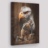 Gift For Veteran Eagle Honor The Fallen Hanging Canvas Canvas Prints Wall Art - Painting Canvas, Wall Decor, For Sale, Home Decor