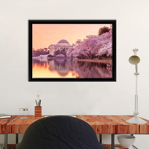 Gift Of Cherry Trees To Washington Dc Framed Canvas Wall Art - Framed Prints, Prints for Sale, Canvas Painting