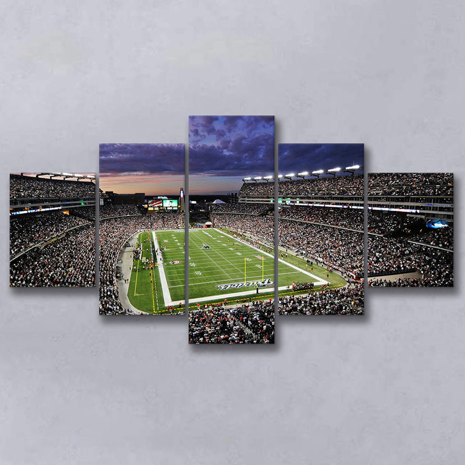 Gillette Stadium American Football, Stadium Canvas, Sport Art, Large Canvas, Multi Panels, Canvas Prints Wall Art Decor