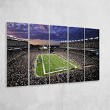 Gillette Stadium American Football, Stadium Canvas, Sport Art, Gift for him, Multi Panels B, Canvas Prints Wall Art Decor