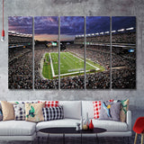 Gillette Stadium American Football 5 Pieces B Canvas Prints Wall Art - Painting Canvas, Multi Panels,5 Panel, Wall Decor