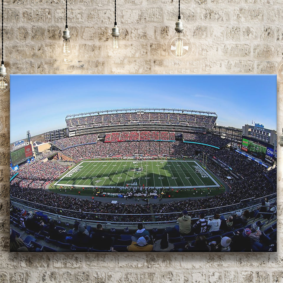 Gillette Stadium Patriots, Stadium Canvas, Sport Art, Gift for him, Fan Gift, Canvas Prints Wall Art Decor