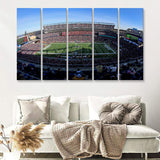 Gillette Stadium Patriots 5 Pieces B Canvas Prints Wall Art - Painting Canvas, Multi Panels,5 Panel, Wall Decor