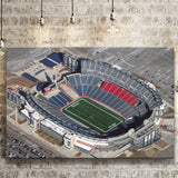 Gillette Stadium Wall Art New England Patriots Stadium Canvas Prints,Sport Stadium Art Prints, Fan Gift, Wall Decor