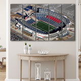 Gillette Stadium Wall Art New England Patriots Stadium Canvas Prints,Multi Panels B,Sport Stadium Art Prints, Fan Gift