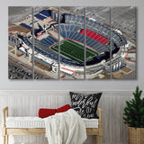 Gillette Stadium Wall Art New England Patriots Stadium Canvas Prints,Multi Panels B,Sport Stadium Art Prints, Fan Gift