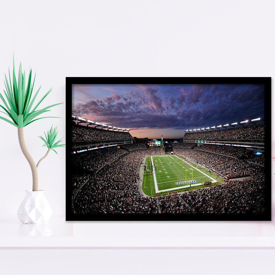 Gillette Stadium Framed Art Print Wall Decor - Painting Art, Framed Picture, Home Decor