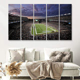 Gillette Stadium 5 Piece B Multi Panels Canvas Prints Wall Art - Painting Canvas,Wall Decor