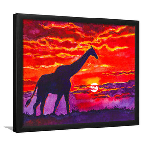 Giraffe Framed Wall Art - Framed Prints, Art Prints, Print for Sale, Painting Prints