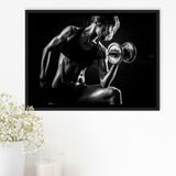 Girl Fitness Design Framed Canvas Prints Wall Art Decor - Paiting Canvas, Art Prints, Floating Frame