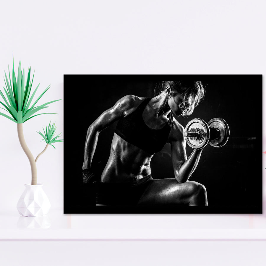Girl Fitness Design Framed Art Prints Wall Decor - Painting Prints, Framed Picture, Home Decor
