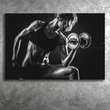 Girl Fitness Design Canvas Prints Wall Art Decor - Paiting Canvas, Art Prints, Wall Decor, For Sale