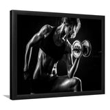 Girl Fitness Design Framed Art Prints Wall Decor - Painting Prints, Framed Picture, Home Decor