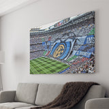 Giuseppe Meazza Stadium Canvas Prints Inter Wall Art Football Stadium,Sport Stadium Art Prints, Fan Gift, Wall Decor