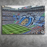 Giuseppe Meazza Stadium Canvas Prints Inter Wall Art Football Stadium,Sport Stadium Art Prints, Fan Gift, Wall Decor
