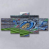 Giuseppe Meazza Stadium Canvas Prints Inter Wall Art Football Stadium,Multi Panels,Sport Stadium Art Prints, Fan Gift
