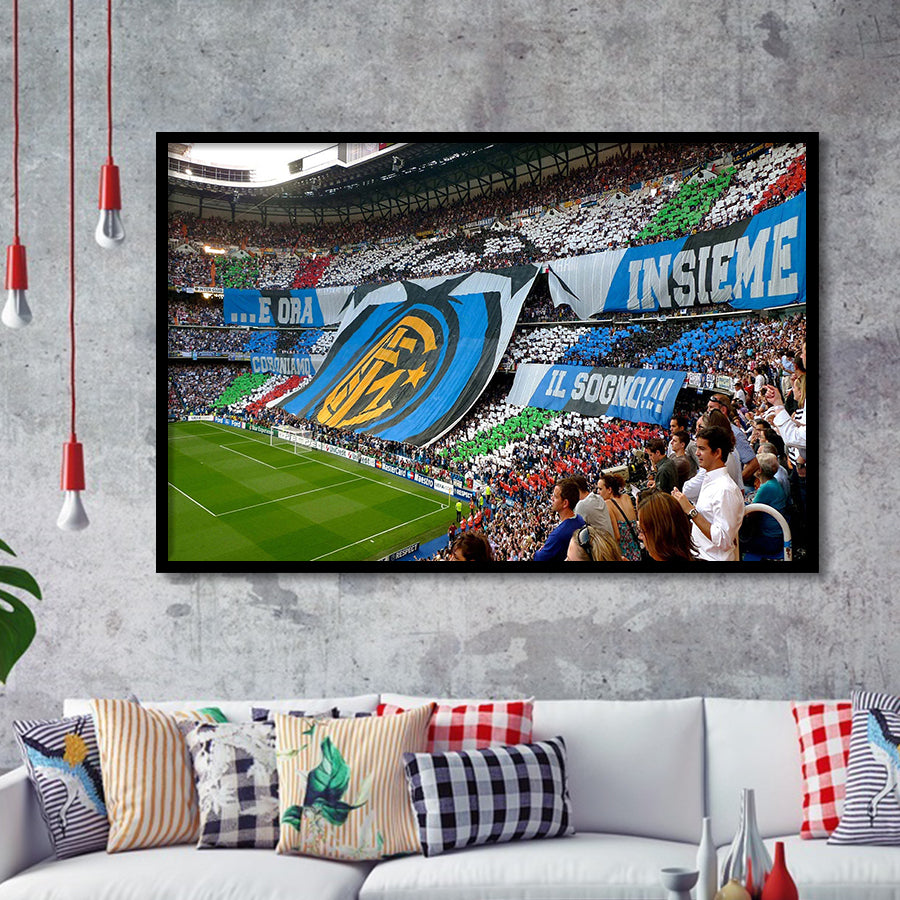 Giuseppe Meazza Stadium Art Prints Internazionale Milano Wall Art Football,Sport Stadium Art Prints, Fan Gift, Wall Decor