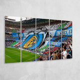 Giuseppe Meazza Stadium Canvas Prints Internazionale Milano Wall Art Football,Multi Panels B,Sport Stadium Art Prints, Fan Gift