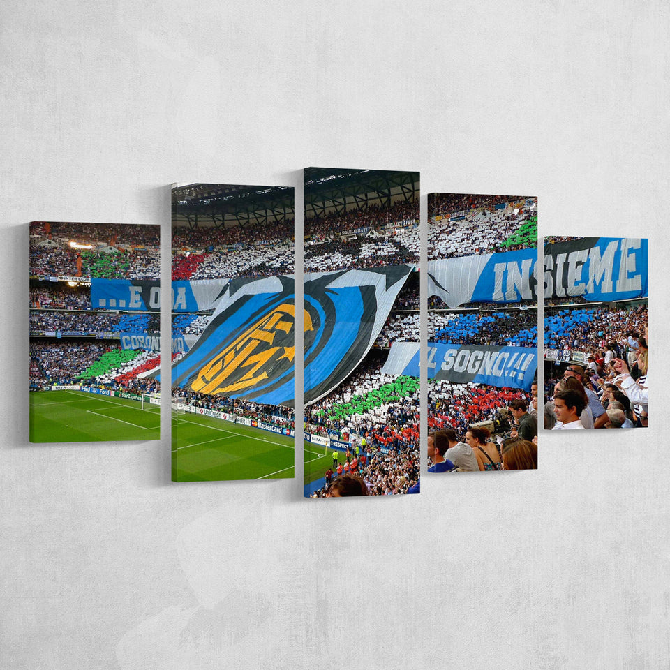 Giuseppe Meazza Stadium Canvas Prints Internazionale Milano Wall Art Football,Multi Panels,Sport Stadium Art Prints, Fan Gift