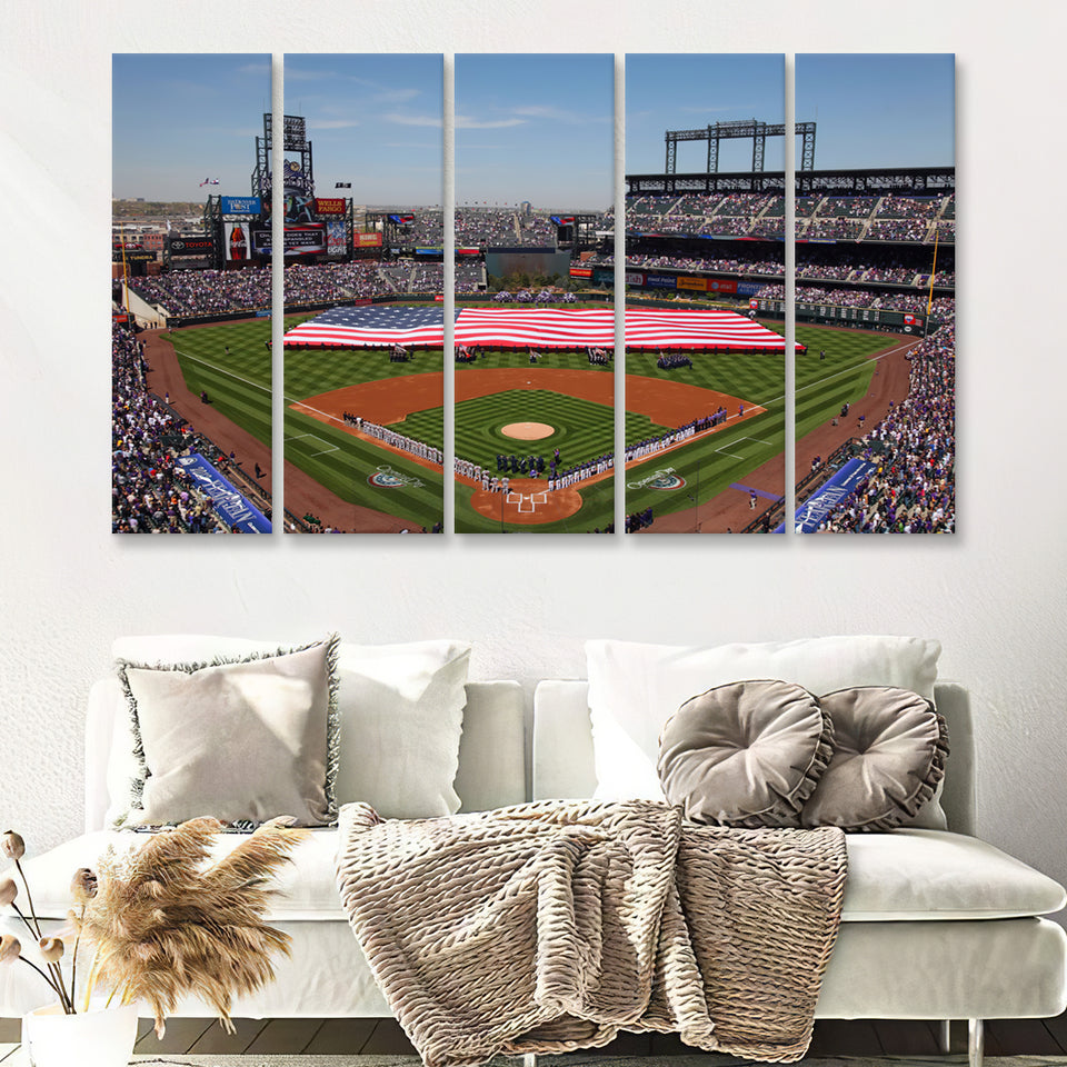 Giving An Opening Day Holiday The Cold Shoulder Cbs Chicago 5 Pieces Canvas Prints Wall Art Decor - Painting Canvas Prints,Multi Panel