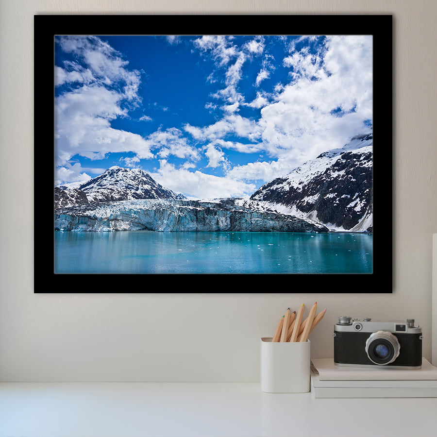 Glacier Bay in Mountains in Alaska United States Framed Art Prints Wall Decor - Painting Art, Wall Art, Home Decor