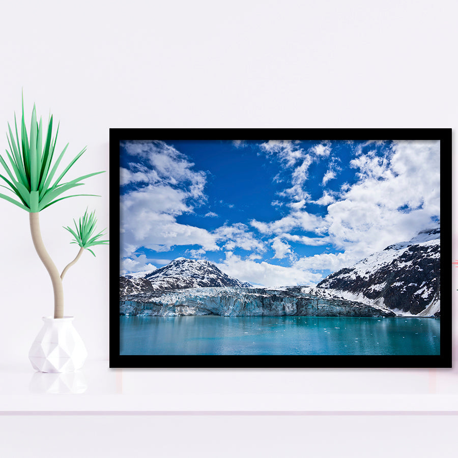 Glacier Bay in Mountains in Alaska United States Framed Art Prints Wall Decor - Painting Art, Wall Art, Home Decor