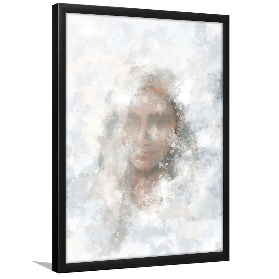 Glimpses Divine Feminine Water The Veil Heavenly Mother Religious Abstract Art Framed Art Prints Wall Decor - Painting Prints, Wall Art
