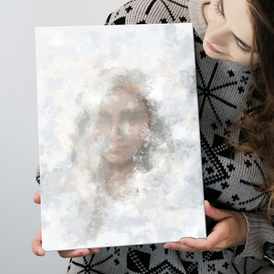 Glimpses Divine Feminine Water The Veil Heavenly Mother Religious Abstract Art Canvas Prints Wall Art - Painting Canvas, Art Prints