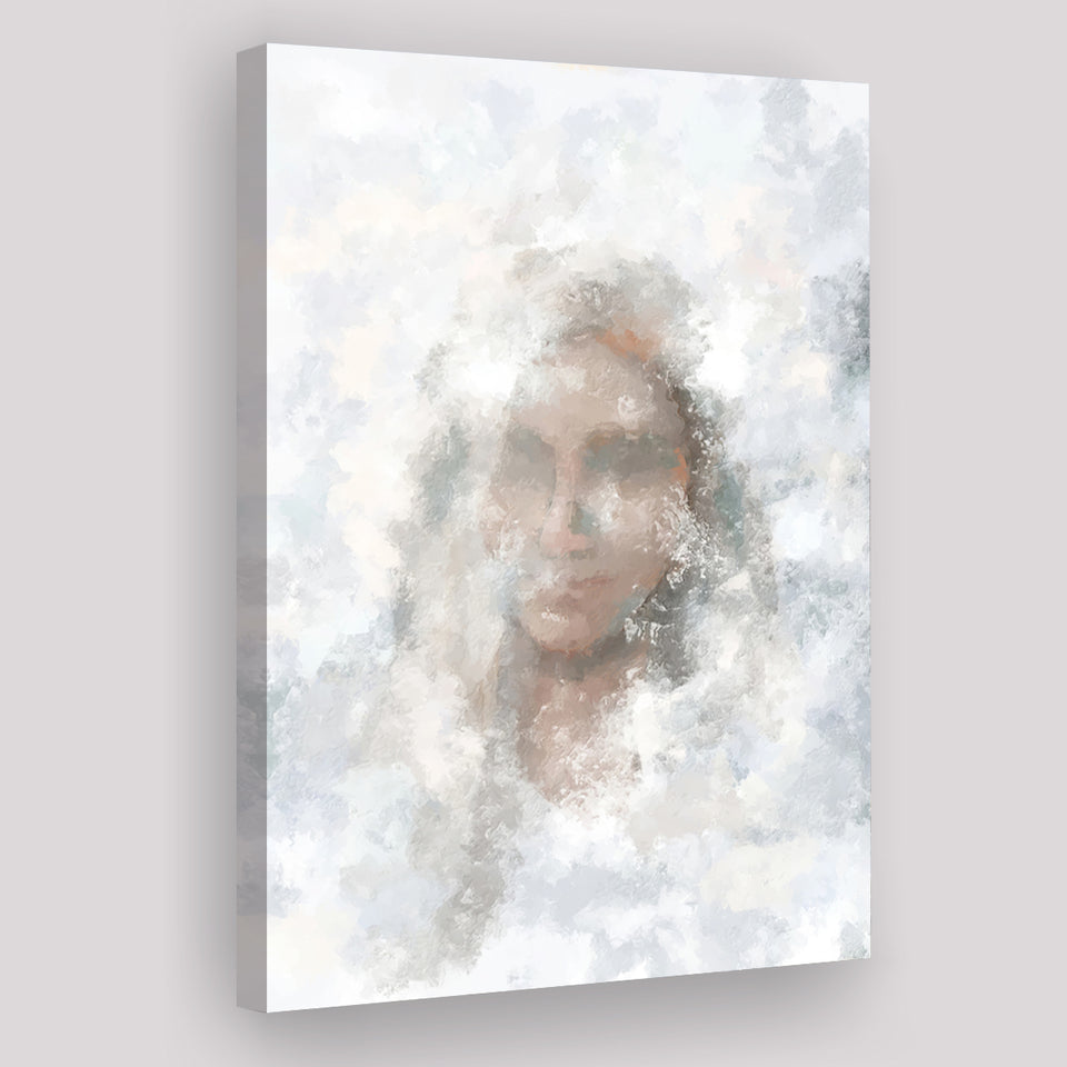Glimpses Divine Feminine Water The Veil Heavenly Mother Religious Abstract Art Canvas Prints Wall Art - Painting Canvas, Art Prints