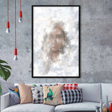 Glimpses Divine Feminine Water The Veil Heavenly Mother Religious Abstract Art Framed Art Prints Wall Decor - Painting Prints, Wall Art