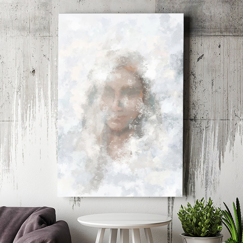 Glimpses Divine Feminine Water The Veil Heavenly Mother Religious Abstract Art Canvas Prints Wall Art - Painting Canvas, Art Prints
