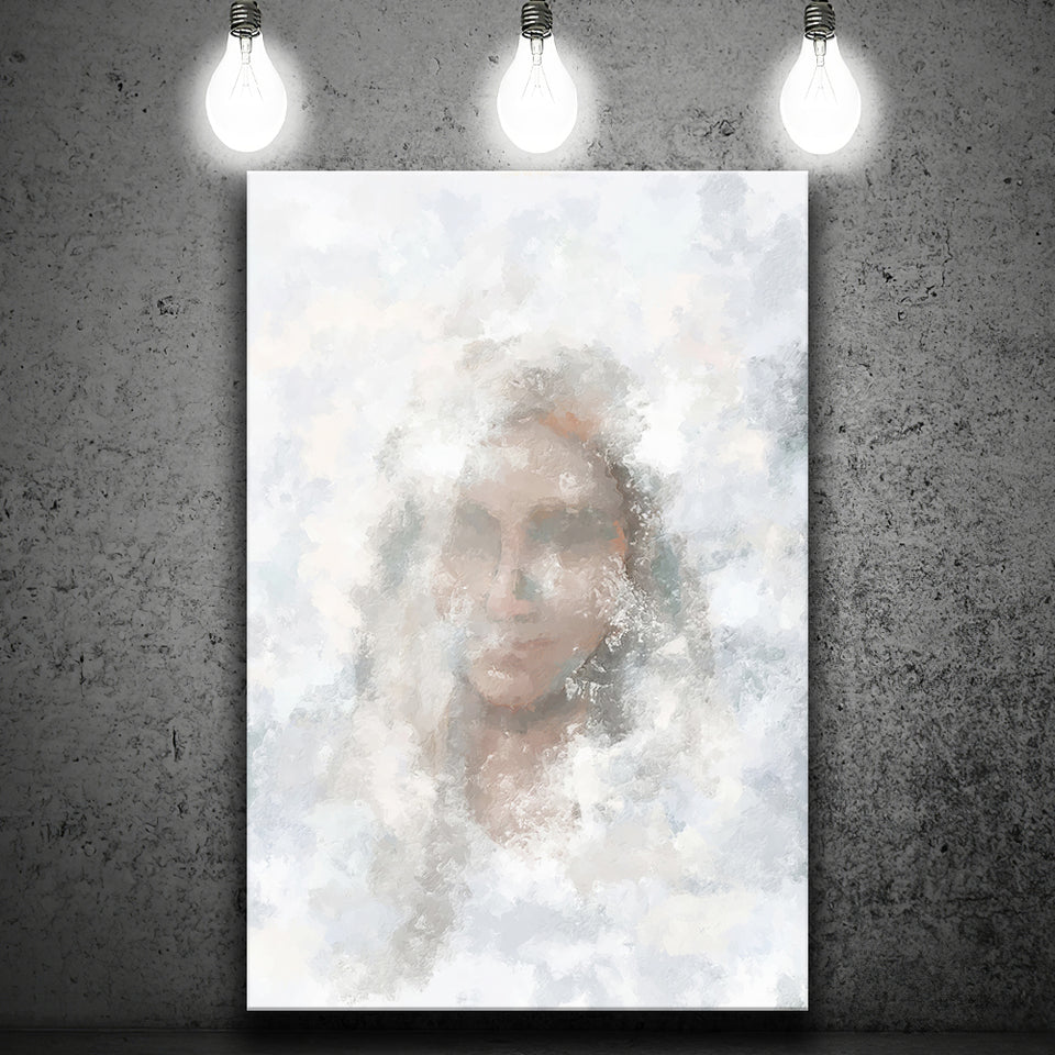 Glimpses Divine Feminine Water The Veil Heavenly Mother Religious Abstract Art Canvas Prints Wall Art - Painting Canvas, Art Prints