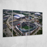 Globe Life Field Aerial View, Stadium Canvas, Sport Art, Gift for him, Multi Panels B, Canvas Prints Wall Art Decor