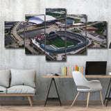 Globe Life Field Aerial View, Stadium Canvas, Sport Art, Large Canvas, Multi Panels, Canvas Prints Wall Art Decor