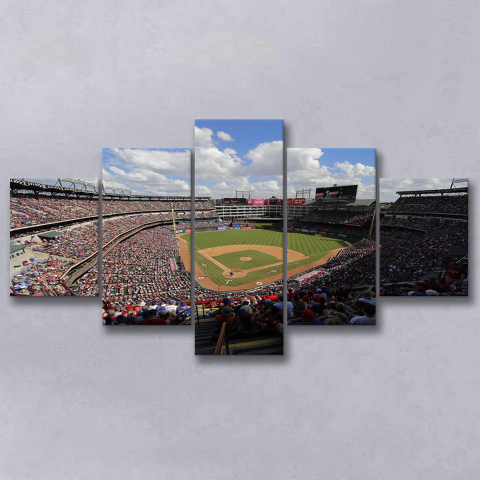 Globe Life Field in Arlington, Stadium Canvas, Sport Art, Large Canvas, Multi Panels, Canvas Prints Wall Art Decor