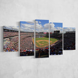 Globe Life Field in Arlington, Stadium Canvas, Sport Art, Large Canvas, Multi Panels, Canvas Prints Wall Art Decor