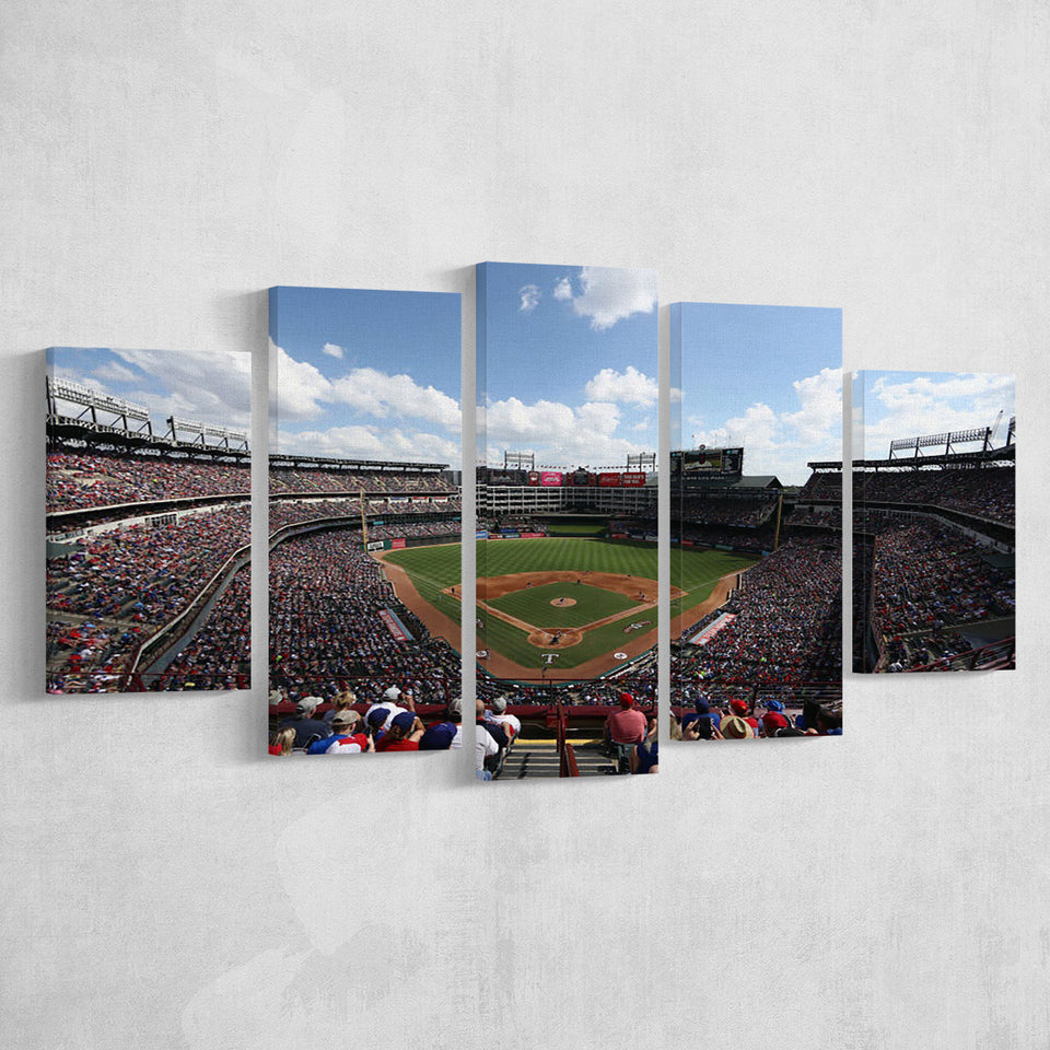 Globe Life Field in Texas, Stadium Canvas, Sport Art, Large Canvas,V1 Multi Panels, Canvas Prints Wall Art Decor