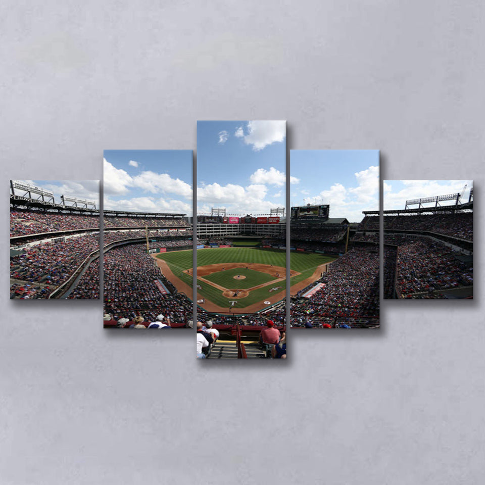 Globe Life Field in Texas, Stadium Canvas, Sport Art, Large Canvas,V1 Multi Panels, Canvas Prints Wall Art Decor