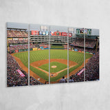 Globe Life Park, Stadium Canvas, Sport Art, Gift for him, Multi Panels B, Canvas Prints Wall Art Decor