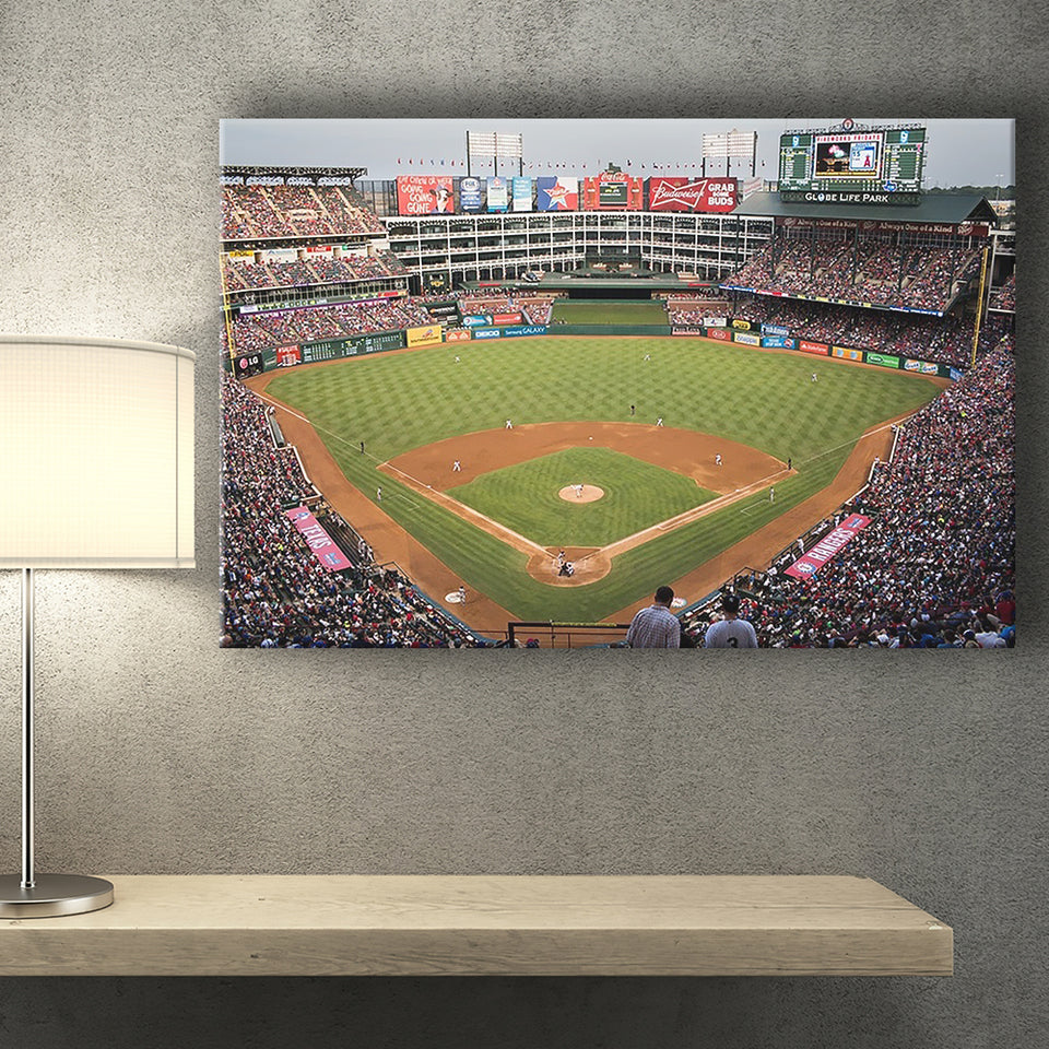 Globe Life Park, Stadium Canvas, Sport Art, Gift for him, Fan Gift, Canvas Prints Wall Art Decor